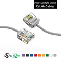 Bestlink Netware CAT6A UTP Super-Slim Ethernet Network Cable 32AWG- 10ft- Gray 100298GY